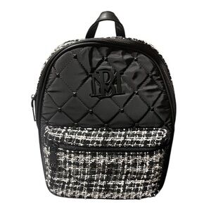 Badgley Mischka Vintage Black Quilted Backpack Badgley Mischka Backpacks for Women on Sale up to 90% Off  main image 2